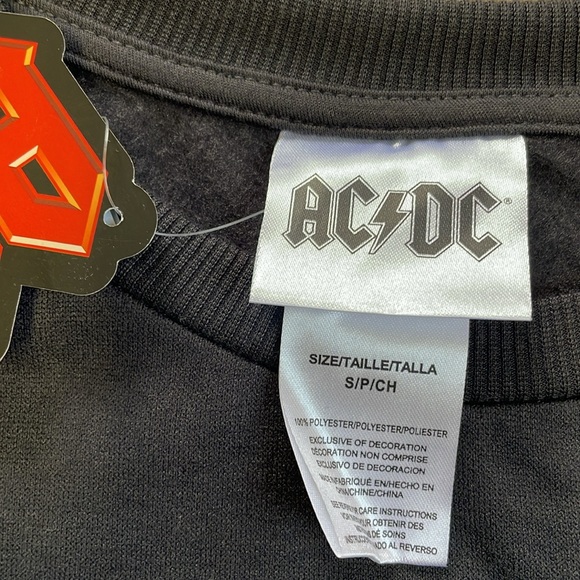 NWT AC/DC band sweatshirt size S - Picture 5 of 5